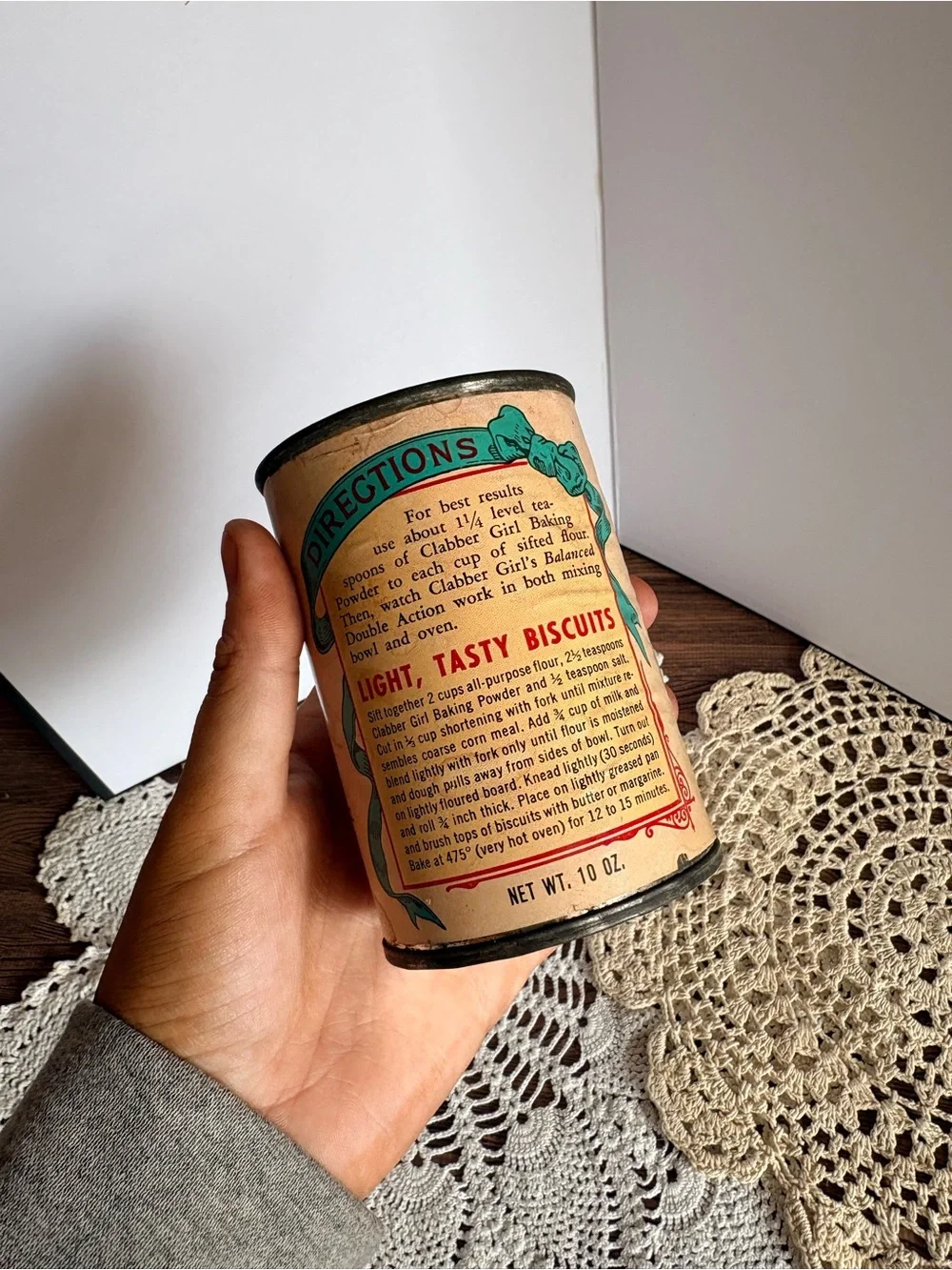 Vintage Clabber Girl Baking Powder Canister